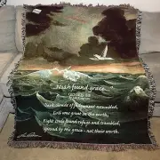 Lee Roberson Tapestry Throw “Michaelangelo Of The Mountain “ GENESIS 6:8 Dove