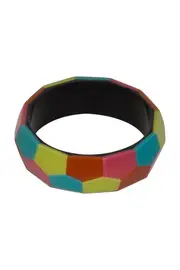 Tropicalia Honeycomb Bangle--RUBY-ROW1322BL