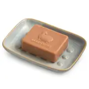 Soap Dish for Shower, Ceramic Soap Dish Non-Slip Soap Holder Bar Saver Tray f...