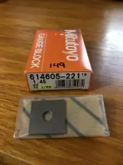 New Mitutoyo 1.45mm Steel Gauge Block, Grade FS 1/PD