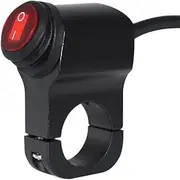 Motorcycle Parts Waterproof 12V 7/8" 22mm Motorcycle Handlebar Mount Control Switches Brake Fog Hazard ON Off Switch Black