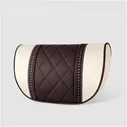 Car Seat Rest Cushion Headrest Car Neck Pillows Compatible with Mercedes Benz Compatible with Maybach S-Class Headrest Lumbar Pillow Support S (Color : Beige Coffee)
