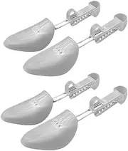 [PRVCFZ] 2 Pairs of Shoe Stretchers for Women, Shoe Stretcher, Shoe Tree, Shoe Shaper, Shoe Rack, Adjustable Length, Suitable for Leather Shoes and Sneakers, Suitable for Well-Shaped Shoe Rack, White, M