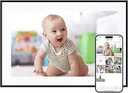 Dragon Touch - 10 inch WiFi Digital Photo Frame, IPS Touch Screen with Digital Photo Frame, 32GB Storage, Automatic Rotation, Photo Sharing via APP,