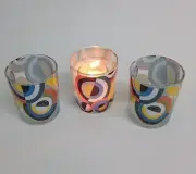 Candle Holders Geometric Design Set Of 3
