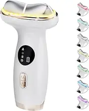 Electric Gua Sha Facial Tool 7 in 1 Hot & Cold Face and Neck LED Beauty Massager, Vibration Pulse Mode for Skin Care, Lymphatic Drainage Anti-Aging & Wrinkles Face Lift Device
