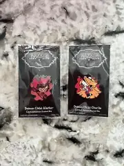 Demon Chibi Alastor And Demon Chibi Charlie Pins From Hazbin Hotel