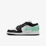 NIKE AIR JORDAN 1 LOW GS 553560-131 大童 休閒鞋 運動 經典 喬丹 低筒 白黑綠