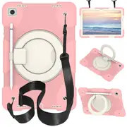 MCC Kids Shockproof Strap Samsung Galaxy Tab A9+ Plus 11" X210 Case Cover Ring [Pink]
