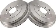 TRQ Rear Brake Drum Pair LH Driver & RH Passenger Sides for Nissan Sentra