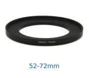 Lens filter adapter ring 52-72mm step-up DSLR Nikon Canon universal professional