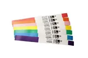 Zebra Z-Band Fun 10012713-2K Multipurpose Label - 25.40 mm Width x 254 mm Length - Permanent Adhesive - Direct Thermal - Yellow - Polypropylene - 350