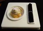 Estee Lauder Beautiful Cafe Coffee Cup Solid Perfume Compact 1999 NEW!