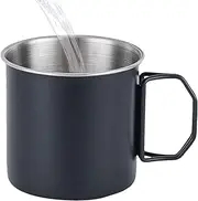 Camping Mug – 350ml Stainless Steel Coffee Cup | Travel Drinking Mog | Durable Outdoor Beverage Holder | Portable Insulated Drinkware | Compact Camp Gear for Hiking Picnic Adventure Use