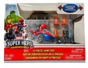 Marvel Super Hero Adventures Spider-Man & Black Panther 11 Pc Jump Set NEW