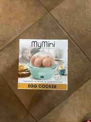 Nostalgia MyMini 7-Egg Multi-Cooker Teal, Recipes Boiled, Poached, Scrambled