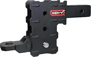 GEN-Y Hitch GH-102358 Phantom 4.5" Drop Hitch with Ball Mount, Pin, and Clip for 2" Receiver - 3 Position Adjustable - 5,000 LB Towing Capacity - 500 LB Tongue Weight
