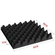 Self-Adhesive Soundproof Foam Panels - Eggcrate Acoustic Wall Stickers for Home