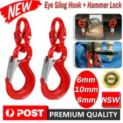 6/8/10mm Hammerlock Coupling Link Kits Heavy Duty Truck Caravan Safety Chain Tow
