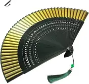 Vaguelly Handheld Folding Fan Portable Retro Style Fan Gradient Lightweight and Elegant for Weddings Parties Dance Performances and Summer Travel