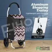 Foldable Shopping Bag Cart Market Grocery Luggage Basket Trolley Wheels Carts