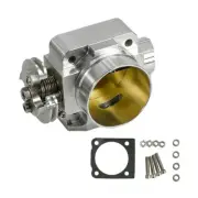 70mm Silver Aluminum Car Turbo Throttle Body For Mitsubishi Evo 4 5 6 Uprated .
