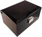 Watch Display Box Black Glossy Wooden Box Watch Box Watch Box Single Display Box Watch Cases for Men FANDIAO