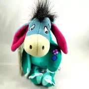 Disney Mini Bean Bag Figure Eeyore Dressed as Dinosaur 9" Plush Toy w/Tags
