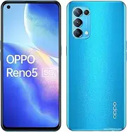 [OPPO] Reno5 Dual-SIM 128GB ROM + 8GB RAM (GSM Only | No CDMA) Factory Unlocked Android 5G Smartphone (Azure Blue) - International Version