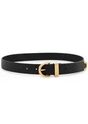 Khaite Bambi Leather Belt - Black 75 (UK8/ S)