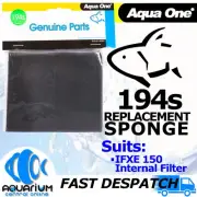Aqua One Replacement Sponge IFXE 150 Internal Filter 2PK Filter Media 25194s
