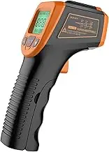 Abbraccia Thermometer Gun Infrared Thermometer Digital Non Contact Food Thermometers -58-1112℉ IR Thermometer Professional Temperature Tester (not for Human) - Orange
