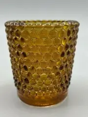 Richland Votive Holder Amber Hobnail Set of 12 Home Wedding Event Decor NIB