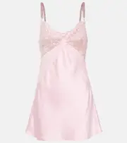 [Self-Portrait] Self-Portrait x Christopher Kane satin slip dress AU 16 pink