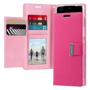 Goospery Samsung Galaxy S20 Ultra Rich Diary Wallet Flip Case Leather Card Slots Magnetic Cover (Hot Pink) S20U-RIC-HPNK