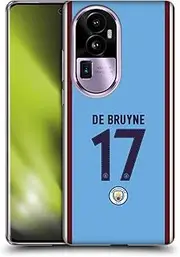 Head Case Designs Officially Licensed Manchester City Man City FC Kevin De Bruyne 2022/23 Players Home Kit Soft Gel Case Compatible with Oppo Reno10 Pro+