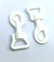 2 Pcs White Quick Release Swivel Lobster Style Clasp Suits 19mm Strap 65 X 24mm