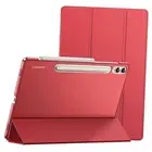 Case for Samsung Galaxy Tab S10 Plus/Tab S9 Plus 12.4-Inch, Translucent Red