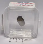 METEORITE, NWA 6963 MARTIAN SHERGOTTITE 2011 SOUTH MOROCCO MT45