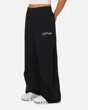 [ED HARDY] Ed Hardy Zip Track Pants Black - Size L L Black