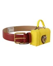 Leather Heart Bag Buckle Belt