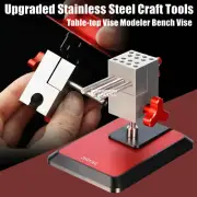 DSPIAE Upgraded Stainless Steel Craft Tools Table-top Vise Modeler Bench Vise