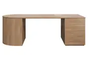 DD Bella 2 Drawer 1 File Drawer Executive Desk