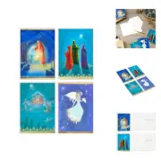 Image Arts Boxed Religious Christmas Cards Assortment, Painted Nativity 4 Des...