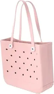 [Sitian] Rubber Beach Tote Bag Sandproof Washable Open Tote Bag for Sport Beach EVA Handbag for Women Outdoor Travel Pool