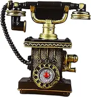 yuksok Phone Model,Wall Decor,Statue,Old Fashioned Ornament Props Vintage Rotary Telephone Antique Phone Figurine for Home Bar Decor, C01