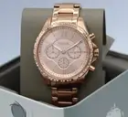NEW AUTHENTIC FOSSIL MODERN COURIER CHRONOGRAPH ROSE GOLD WOMEN'S BQ3377 WATCH