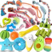 20 Pack Luxury Dog Chew Toys for Puppy Cute Small Dog Toys with Ropes Puppy Che