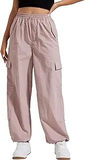 [Pioneer Camp] Cargo Pants Women Baggy Parachute Pants Woman with 6 Pockets Quick Dry Lightweight Hiking Pants Trousers Joggers