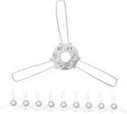 Angoily 10Pcs DIY Lampshade Bracket Clips Fork Lamp Holder for Fabric Glass Light Fixtures Secure Durable Shade Holders for Custom DIY Lighting